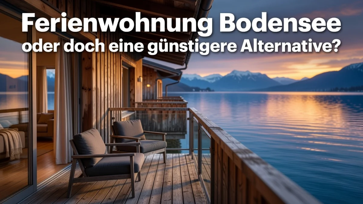 Professional header image for comparison analysis: Ferienwohnung Bodensee oder doch eine günstigere Alternat...