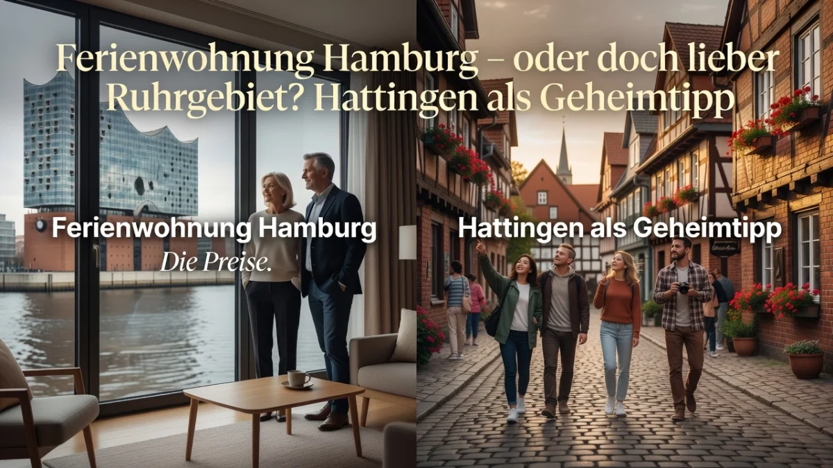 Professional header image for list-based article: Ferienwohnung Hamburg – oder doch lieber Ruhrgebiet? Hatt...
